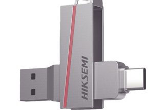 HIKVISION PEN DISK USB FLASH USB 3.2 128GB E307 DUAL SLIM METAL CASE SILVER
