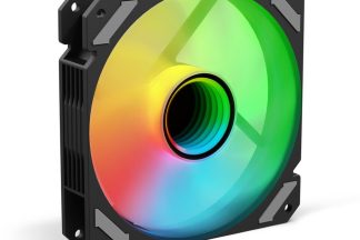SHARKOON VENTOLA SHARK MIRROR PWM RGB 120x120x25MM BLACK
